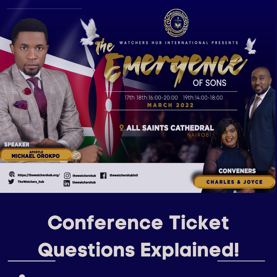 Conference Ticket Questions Explained!