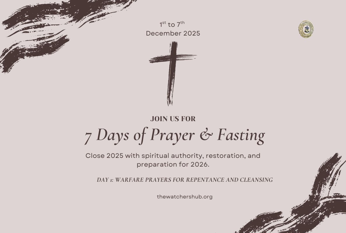 DAY 1 WARFARE PRAYERS FOR REPENTANCE AND CLEANSING